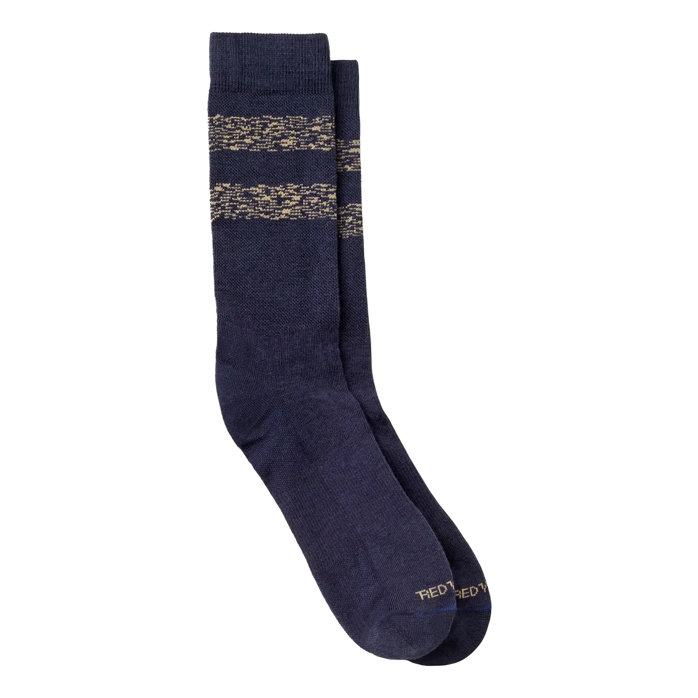 Red Wing Wool Blend Striped Crew Socks Socks Red Wing Navy/Tan 