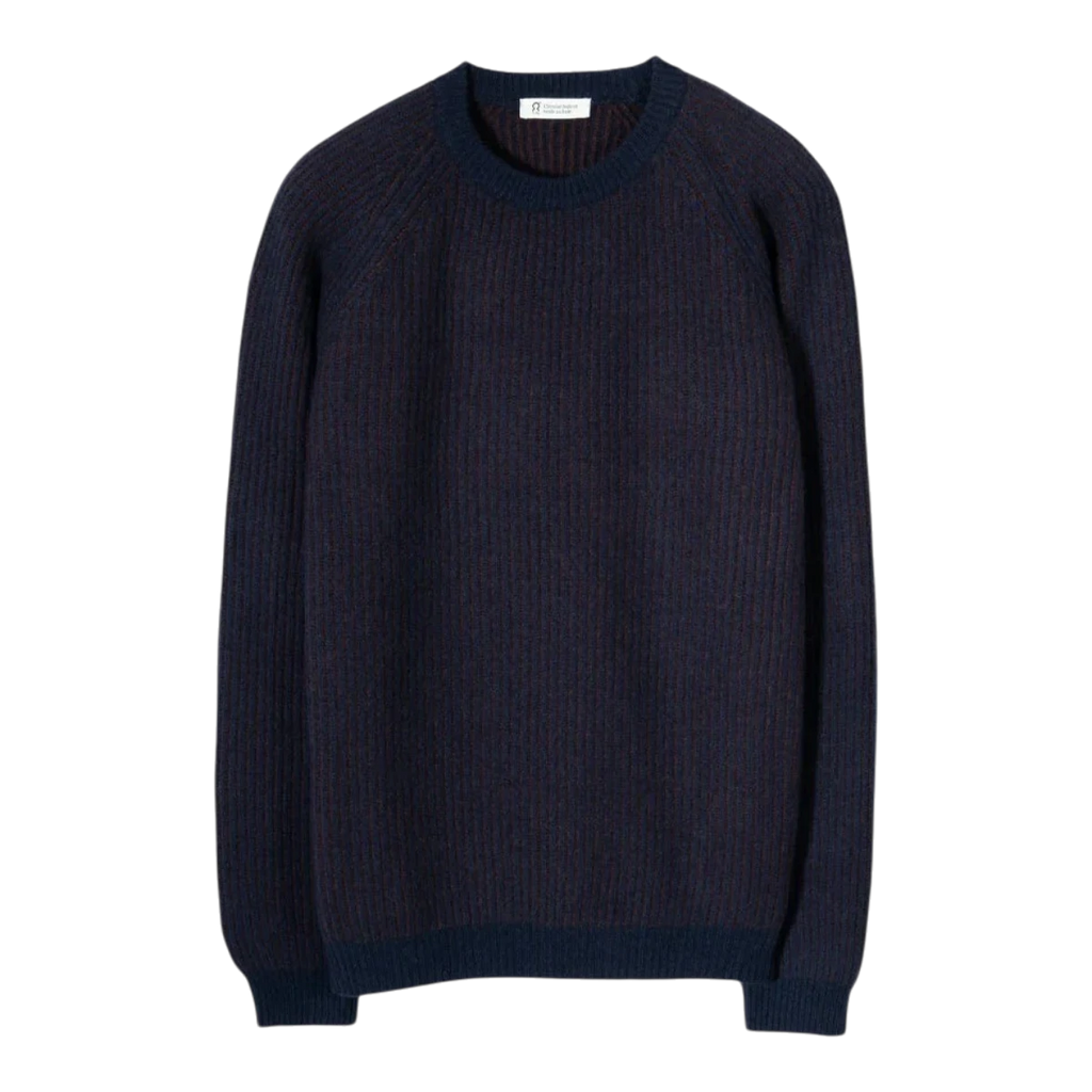 Rifò - Amedeo Cashmere Genser - Blu-Marrone Genser Rifò 