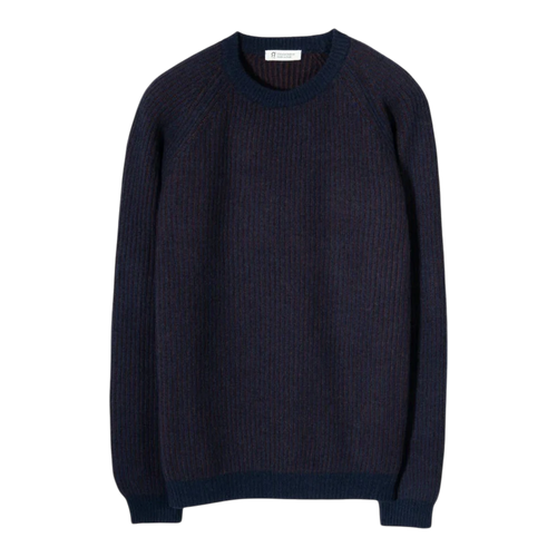 Rifò - Amedeo Cashmere Genser - Blu-Marrone Genser Rifò 