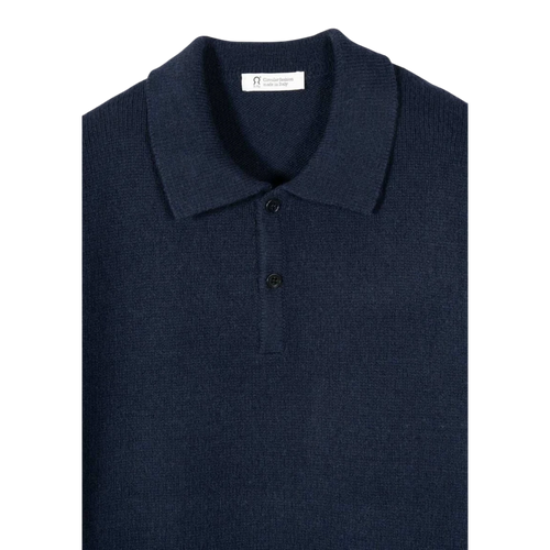 Rifò - Bernardo Cashmere Polo - Blu Mora Genser Rifò 