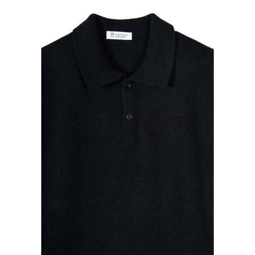 Rifò - Bernardo Cashmere Polo - Nero Ardesia Genser Rifò 