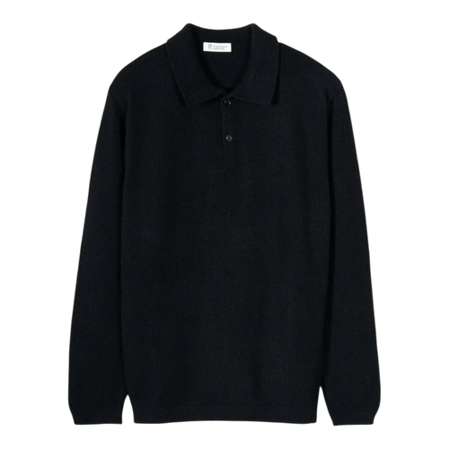 Rifò - Bernardo Cashmere Polo - Nero Ardesia Genser Rifò 