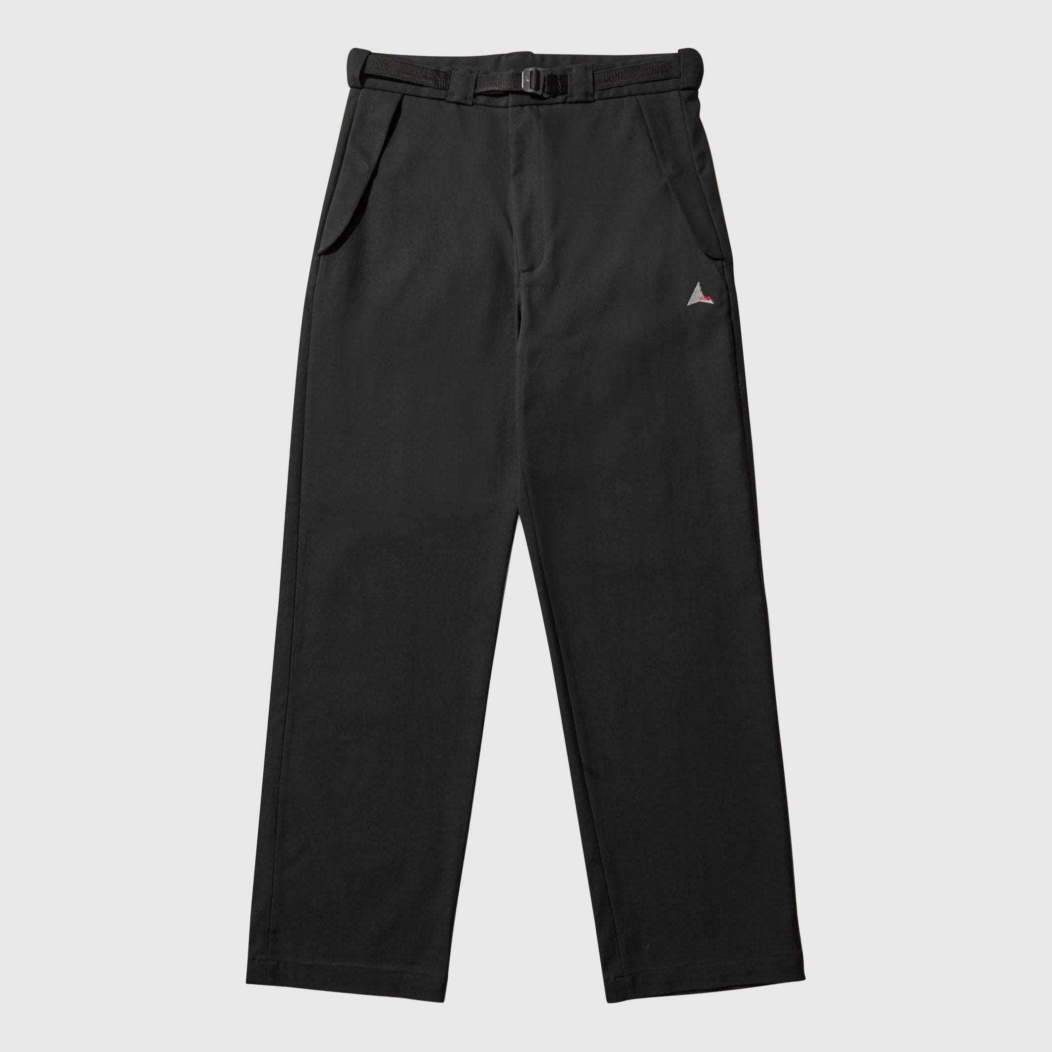 ROA Buckle Chino Pant - Black Pants ROA 