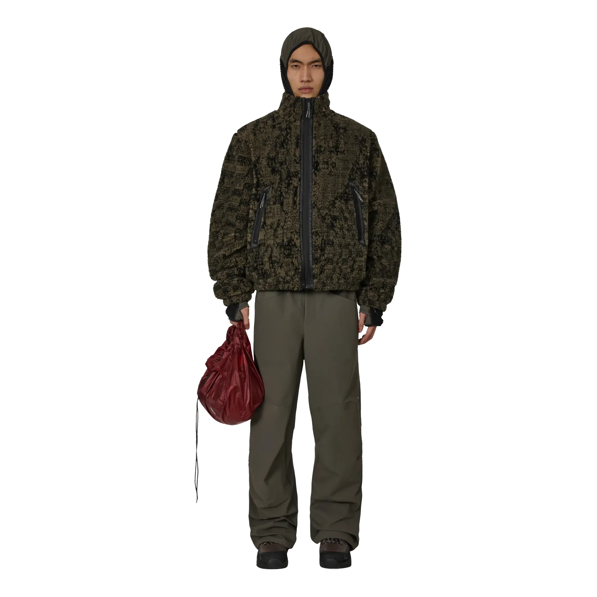 ROA Ewe Furry Jacket - Olive Jacket ROA 