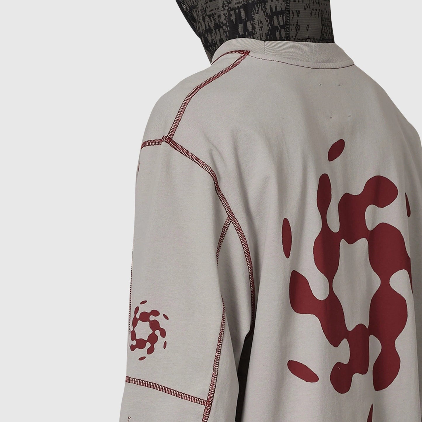 ROA Info Stitch Organic Long Sleeve - Light Grey Longsleeve ROA 