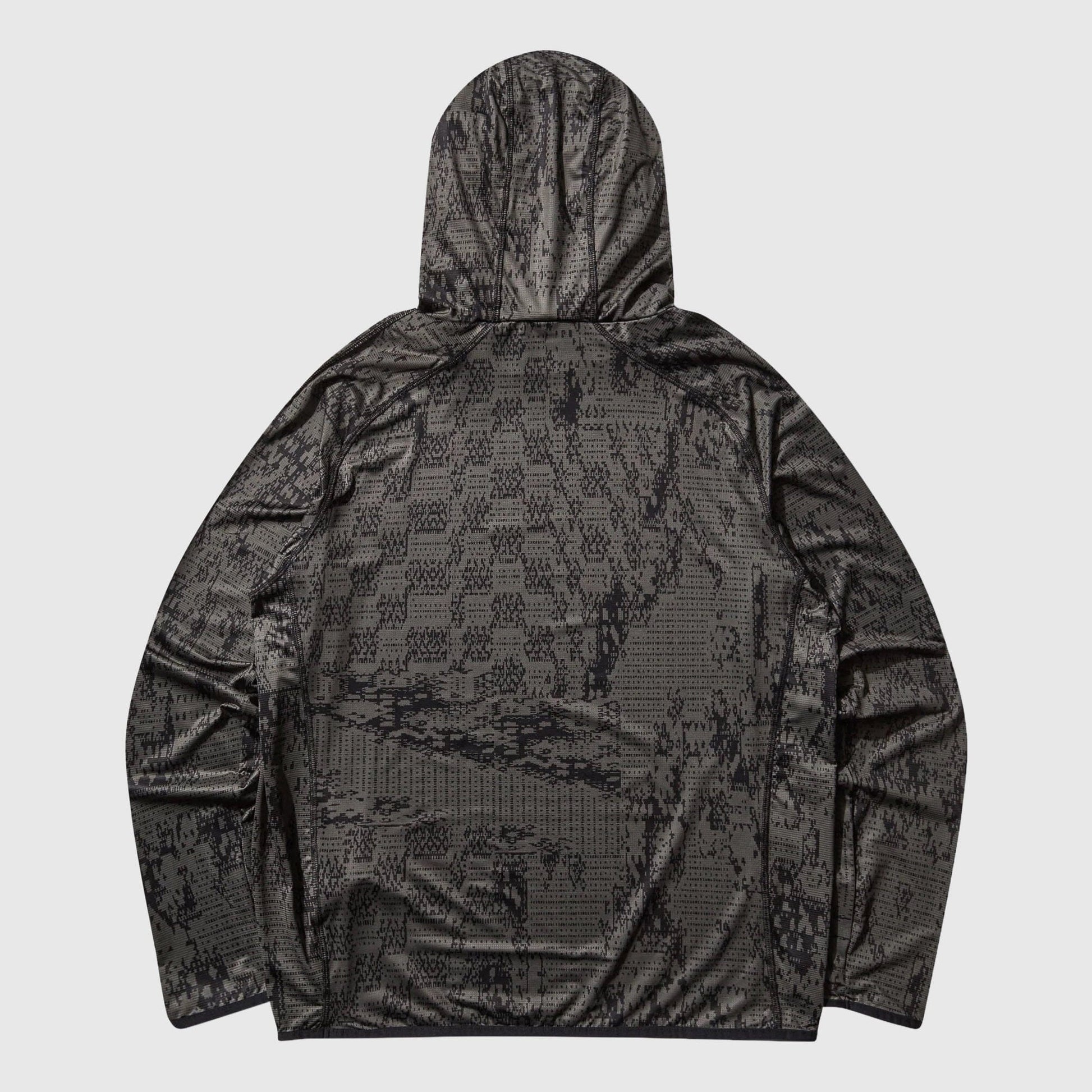 ROA Laki Melted Print UV Hoodie - Olive Hooded Sweatshirt ROA 
