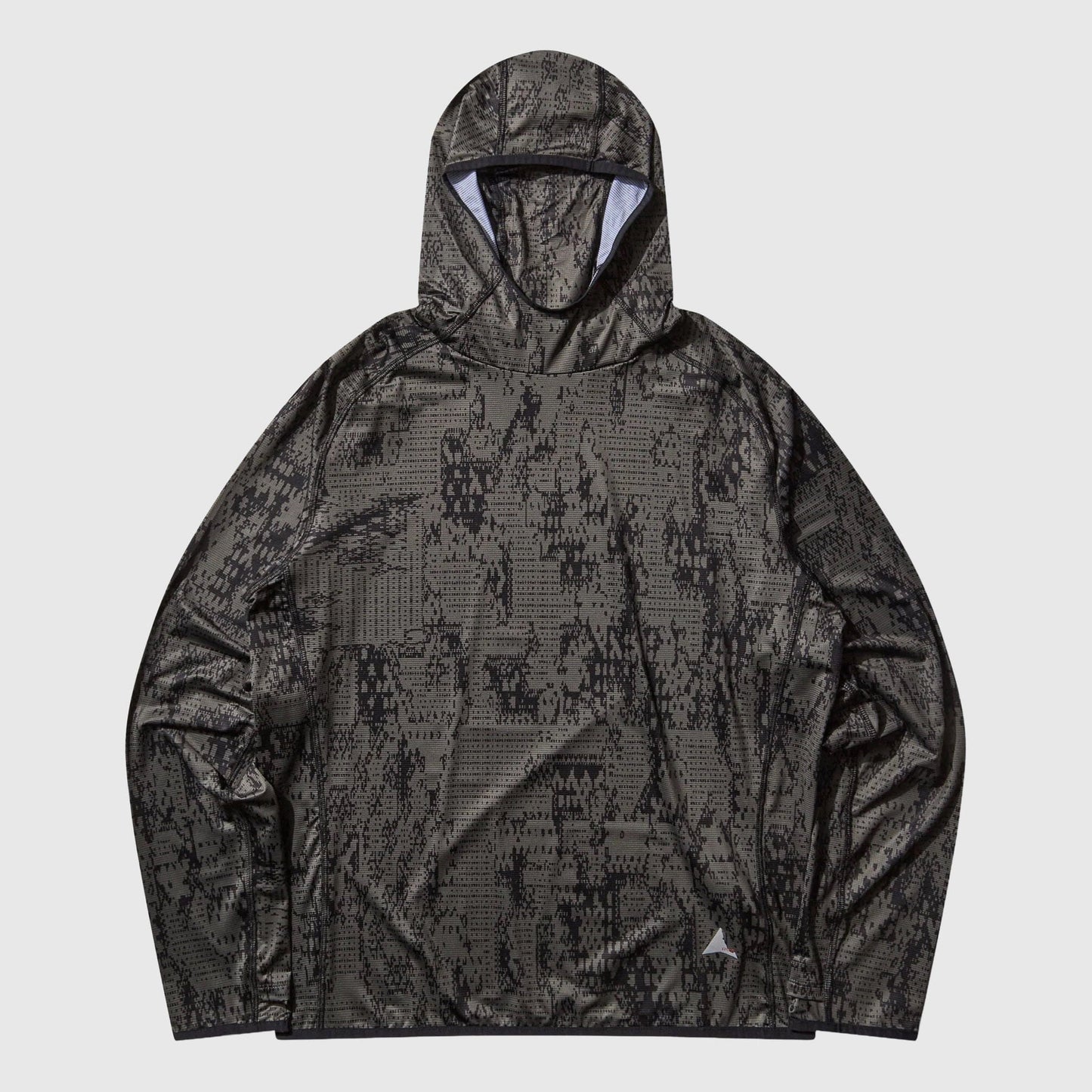 ROA Laki Melted Print UV Hoodie - Olive Hooded Sweatshirt ROA 