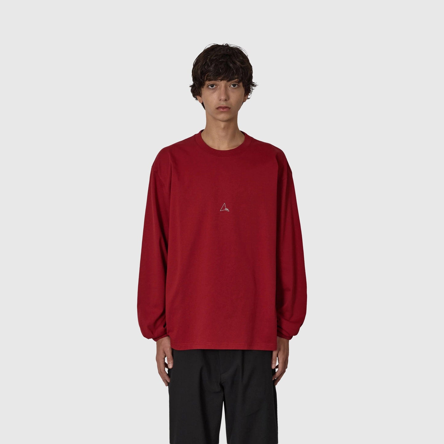 ROA Logo Organic Long Sleeve - Dark Red Longsleeve ROA 