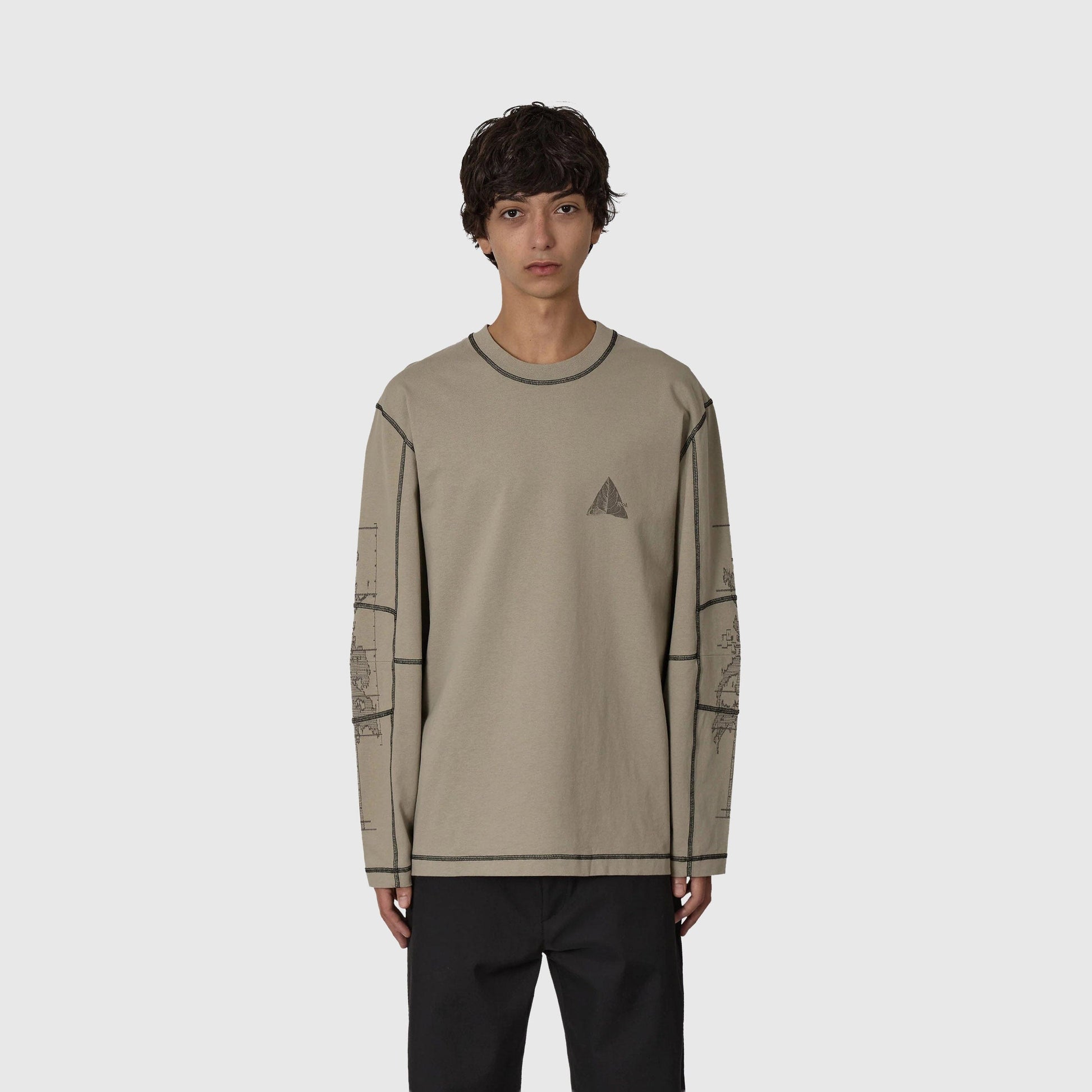 ROA Neolith Stitch Organic Long Sleeve - Pale Green Longsleeve ROA 