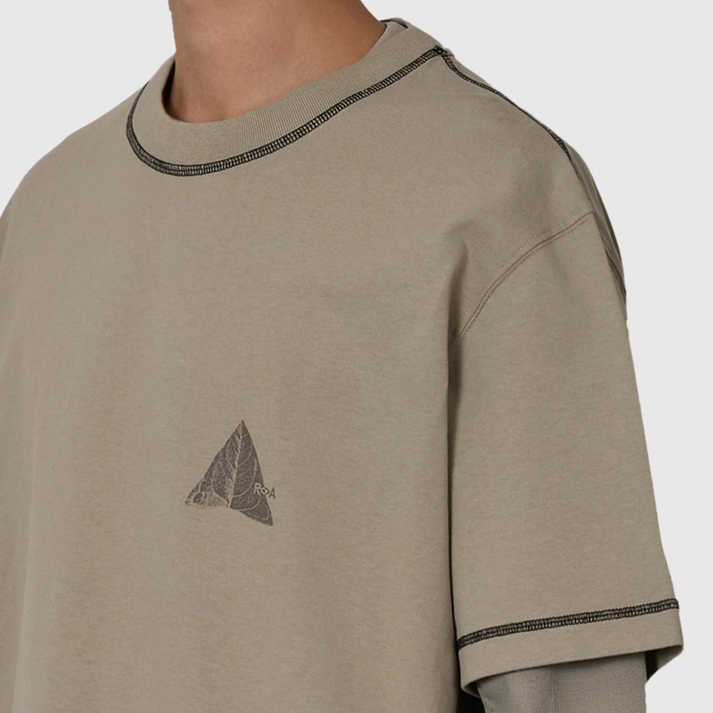 ROA Neolith Stitch Organic T Shirt - Pale Green T-shirt ROA 