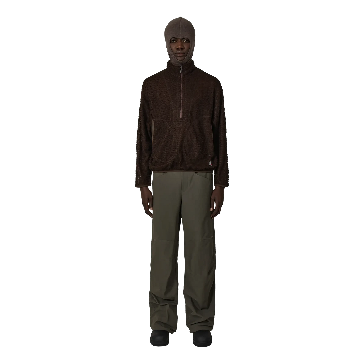 ROA Ocular Polartec Alpha Half Zip - Brown Sweatshirt ROA 