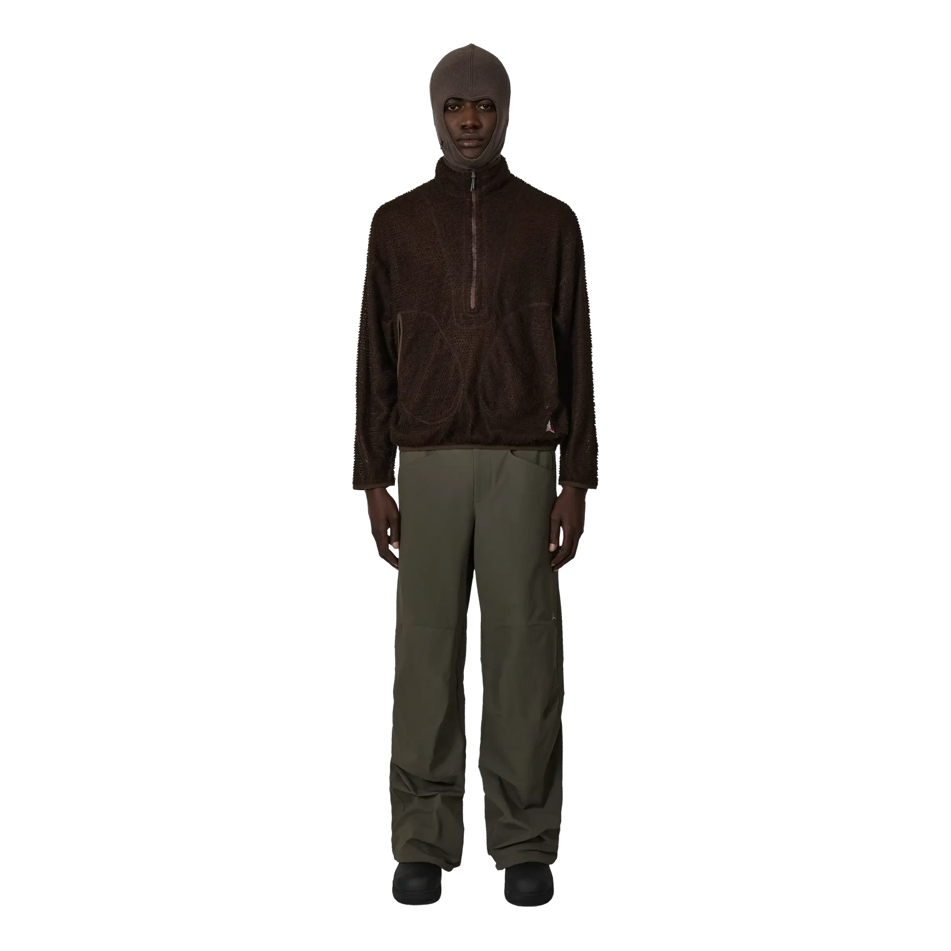 ROA Ocular Polartec Alpha Half Zip - Brown Sweatshirt ROA 