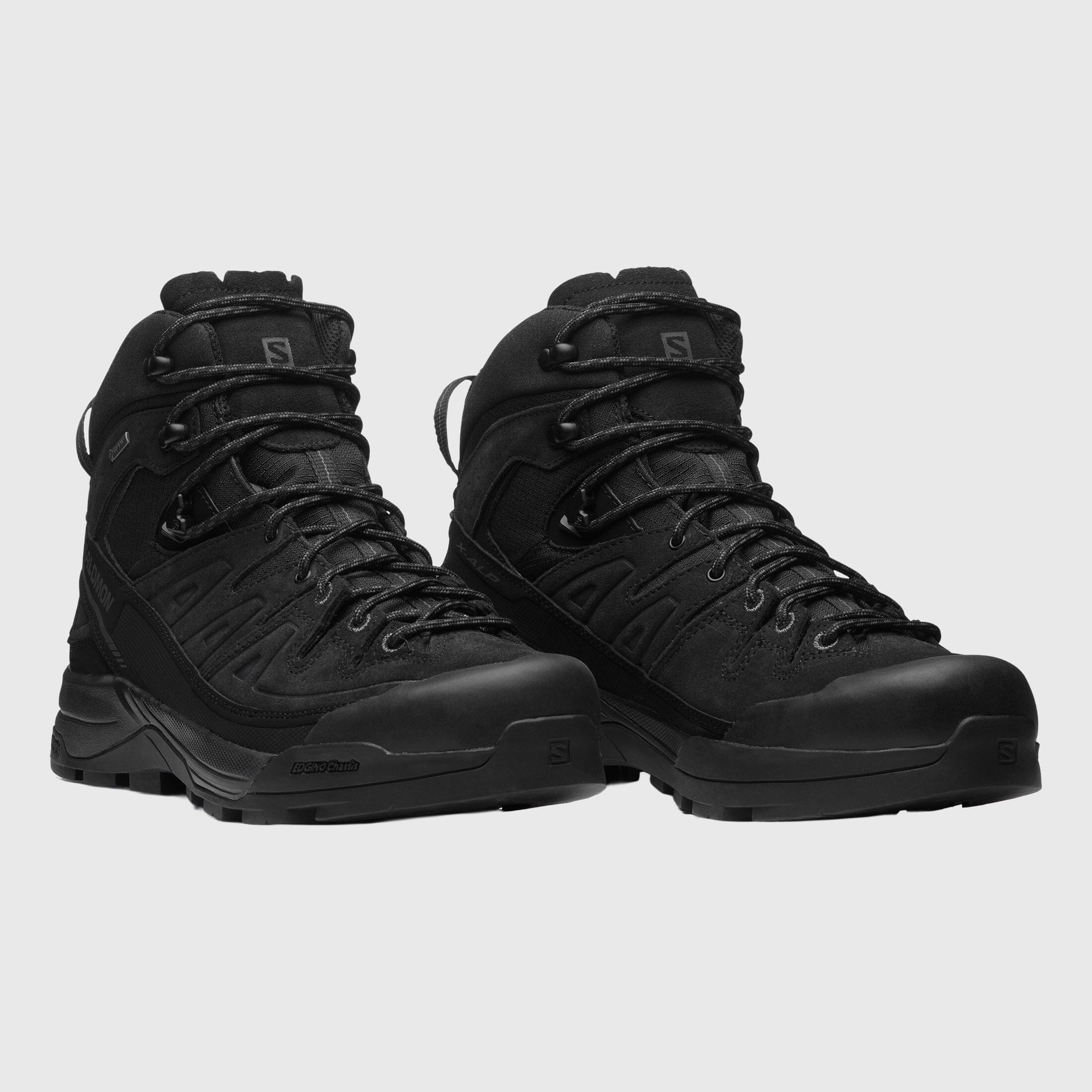 Salomon X-ALP MID LEATHER GORE-TEX - Black / Black / Asphalt Boots Salomon 