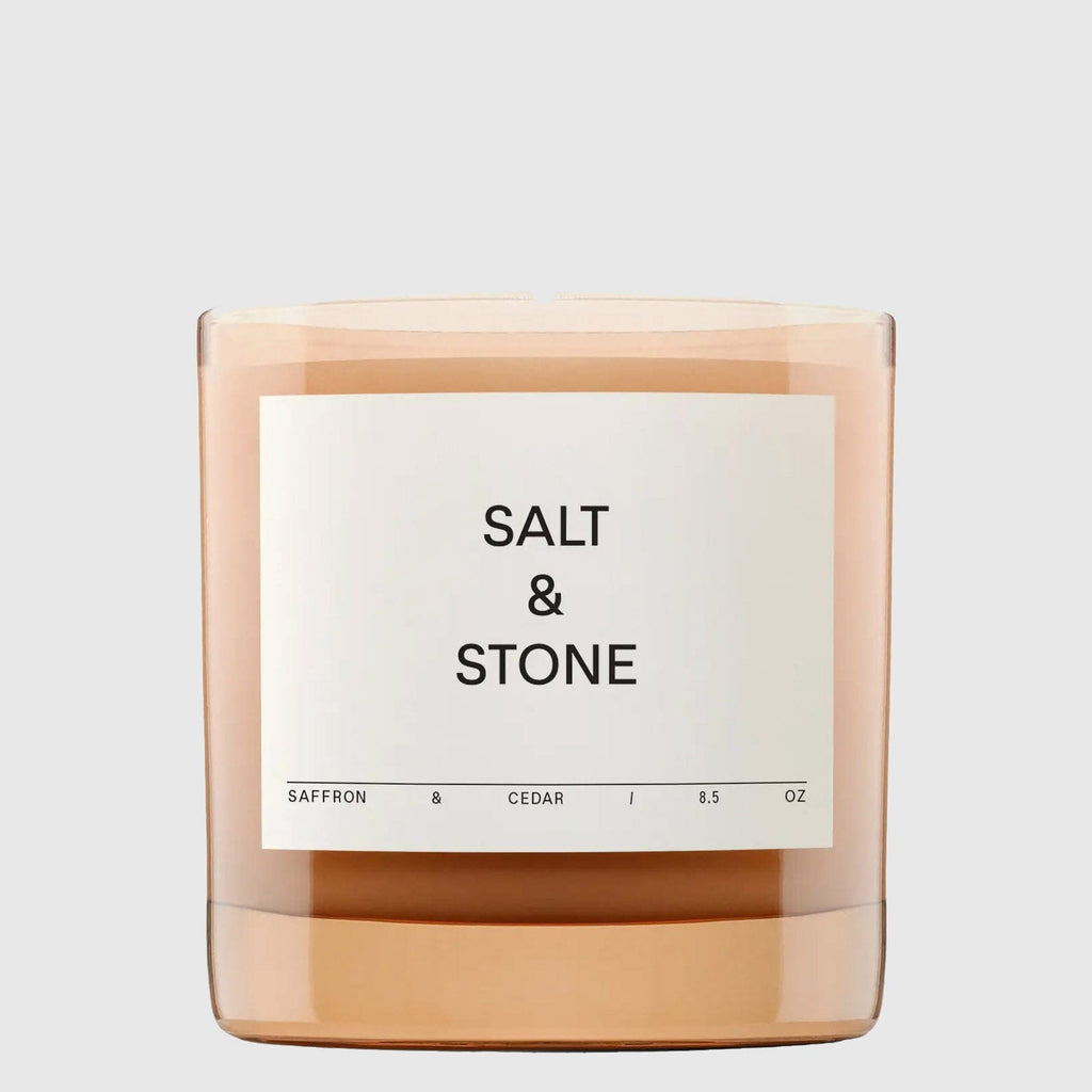 Salt & Stone Scented Candle Home Fragrance Salt & Stone Saffron & Cedar 