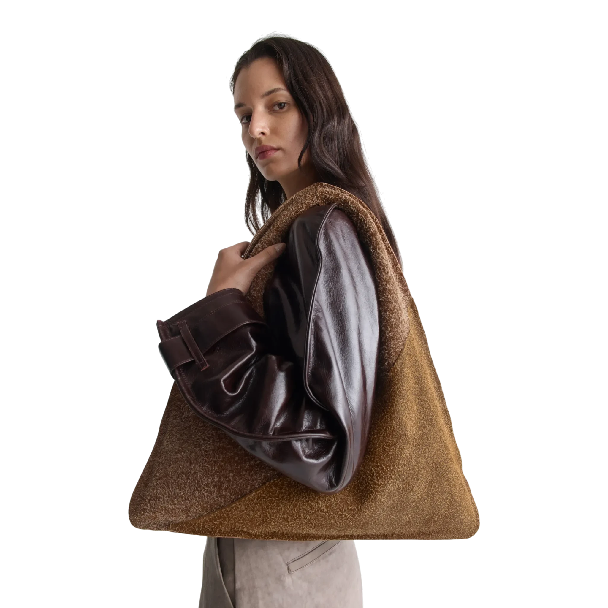 Séfr Dana Bag - Patchwork Hairy Suede Bag Séfr 