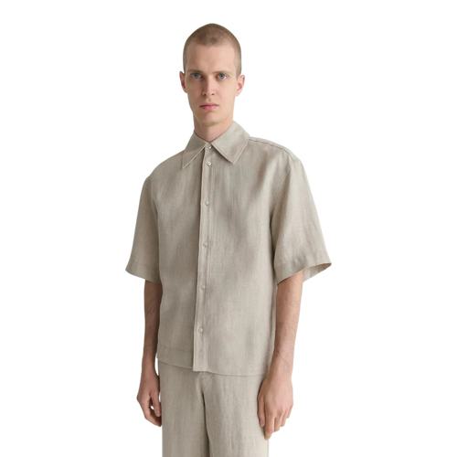 Séfr Dao Shirt - Beige Concrete Linen Shirt Séfr 