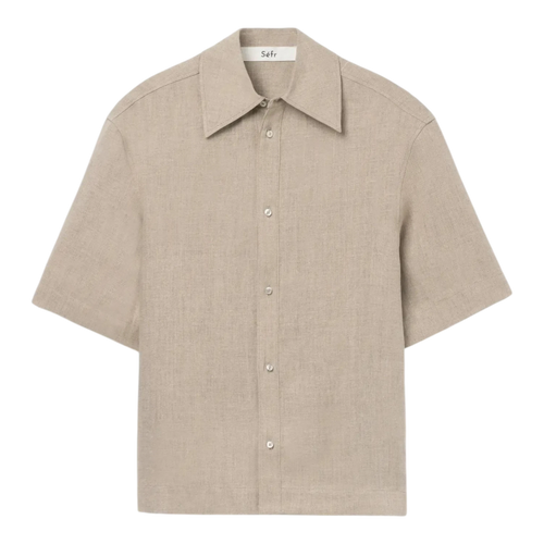 Séfr Dao Shirt - Beige Concrete Linen Shirt Séfr 