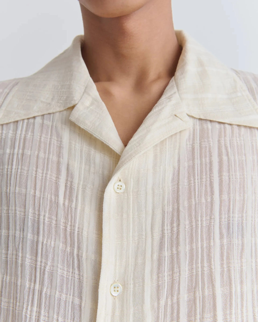 Séfr Ignacio Shirt - Cloud White Check Shirt Séfr 
