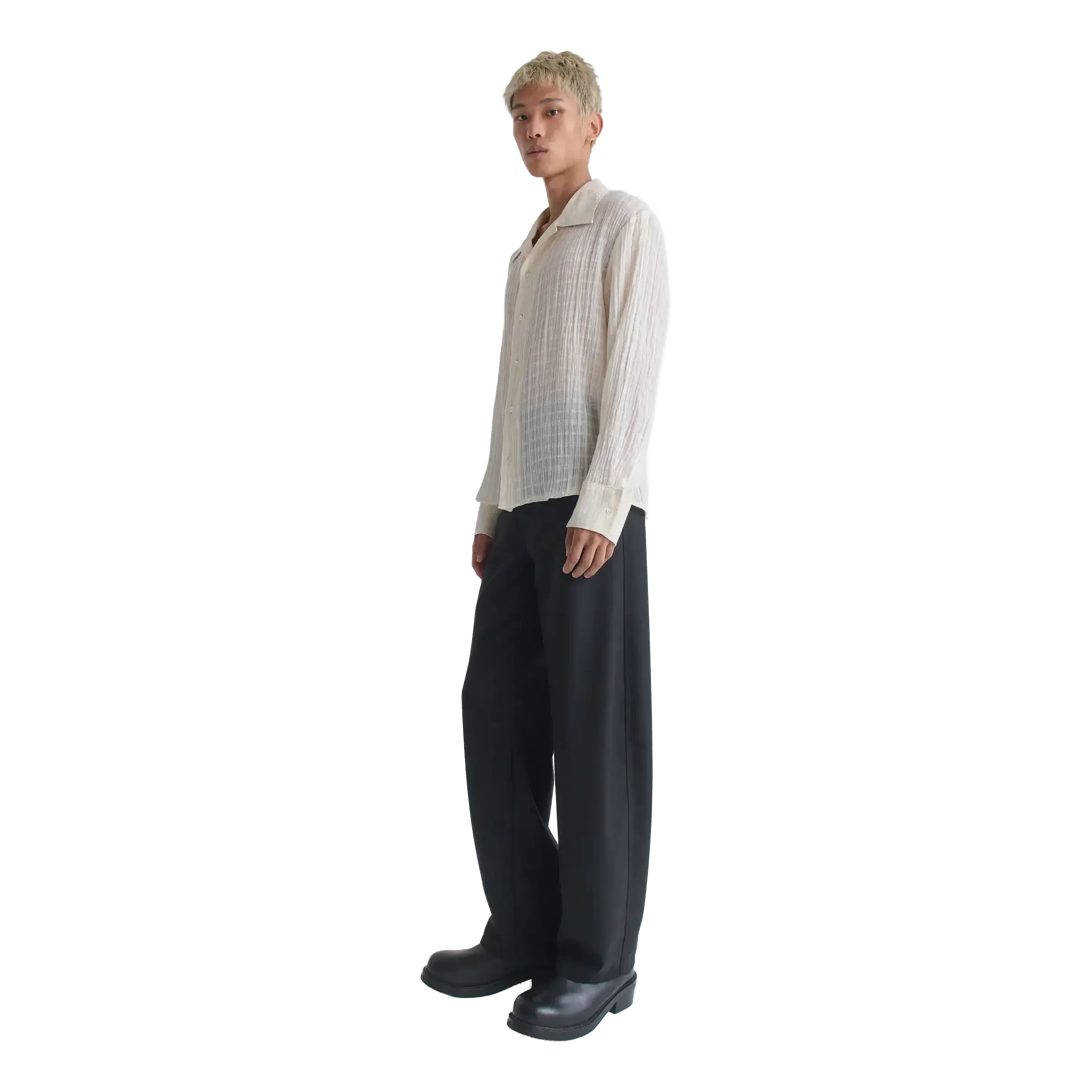 Séfr Ignacio Shirt - Cloud White Check Shirt Séfr 