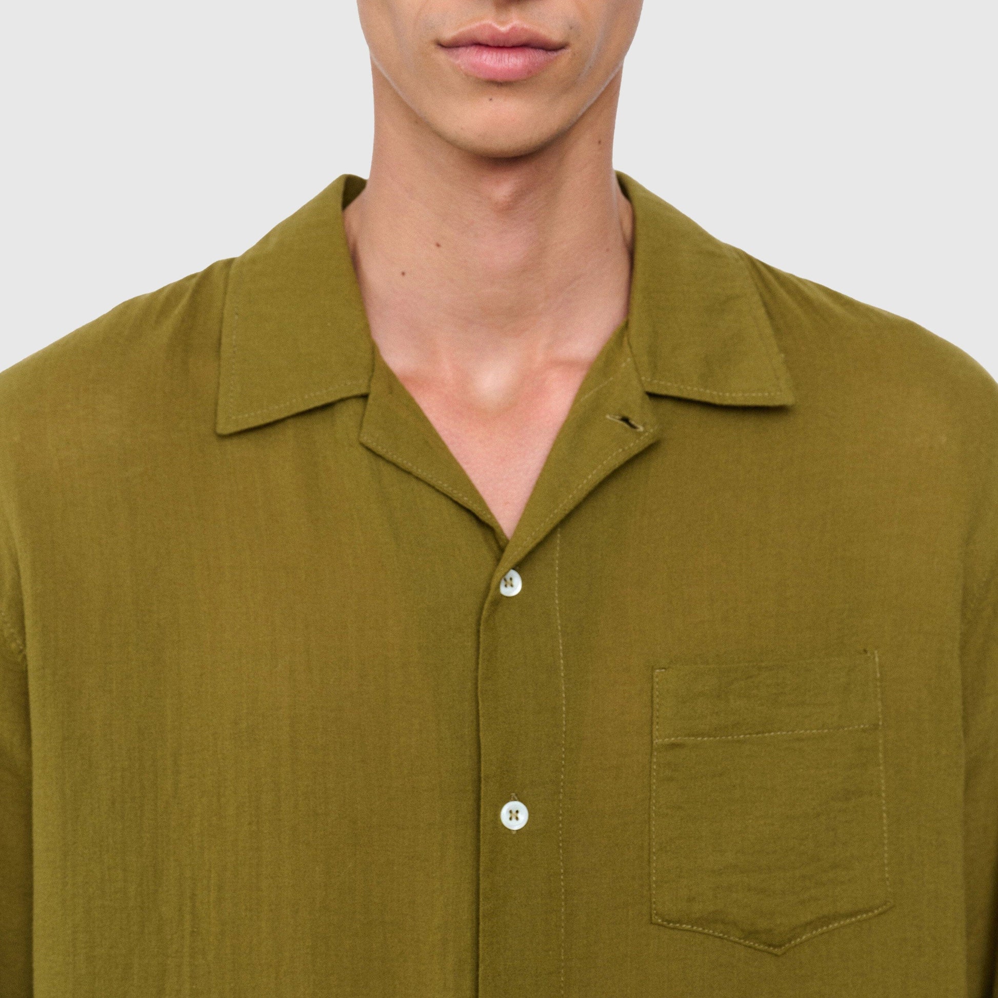 Séfr Leo Shirt - Moss Green Shirt Séfr 