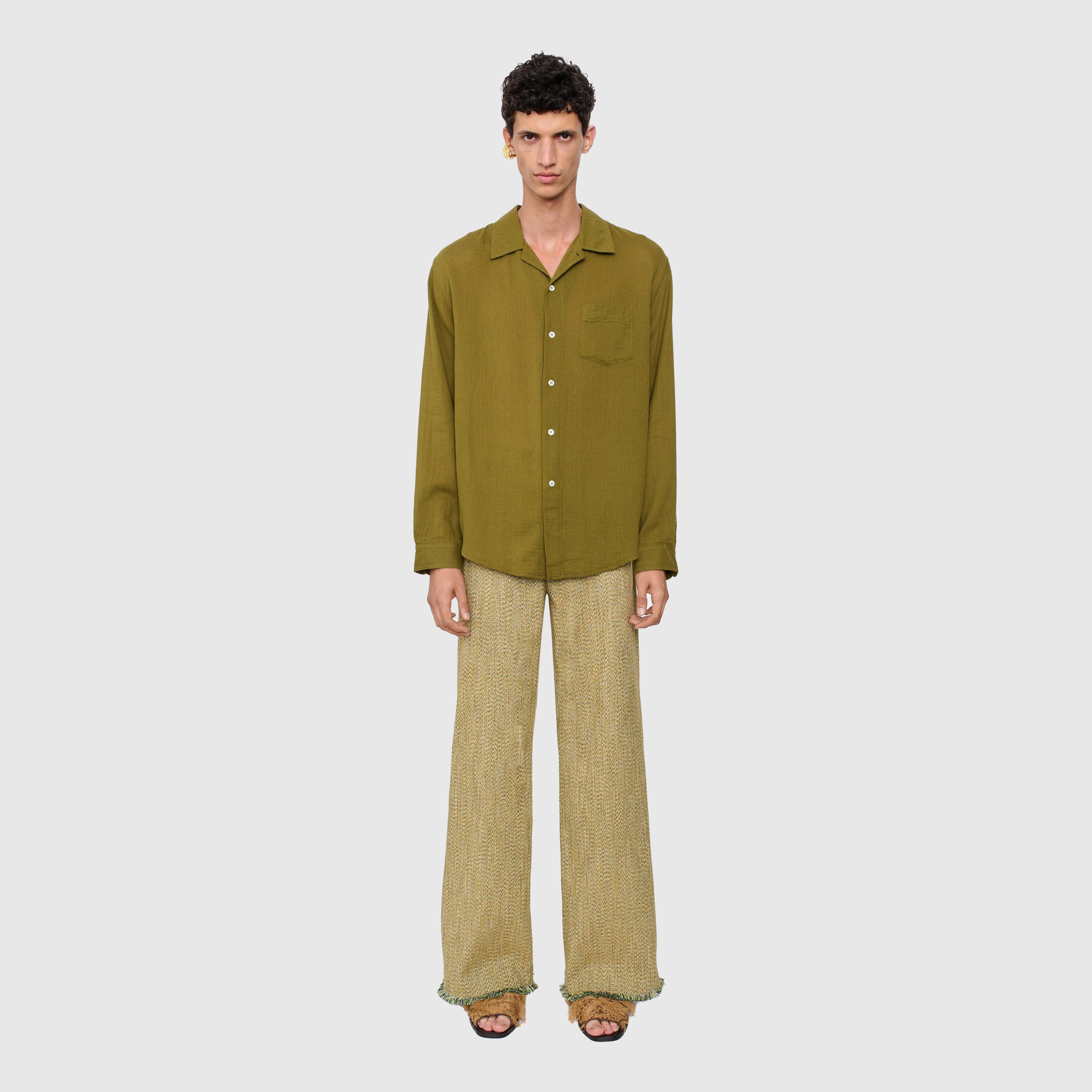 Séfr Leo Shirt - Moss Green – Dapper