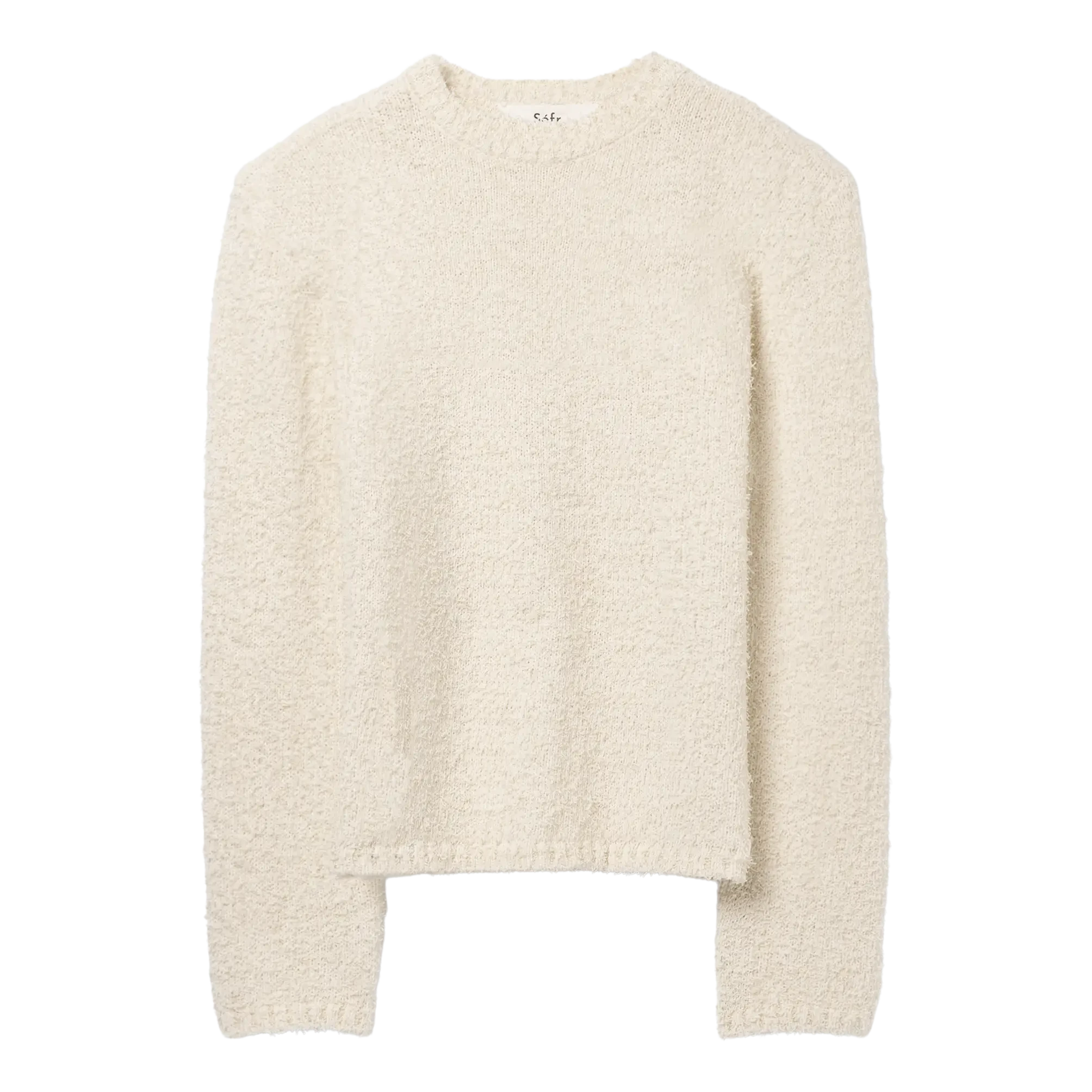 Séfr Odilon Sweater - Textured Cream Tencel Sweater Séfr 