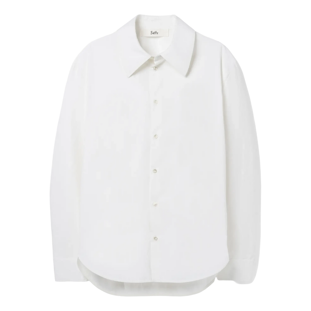 Séfr Trino Shirt - White Fine Poplin Shirt Séfr 