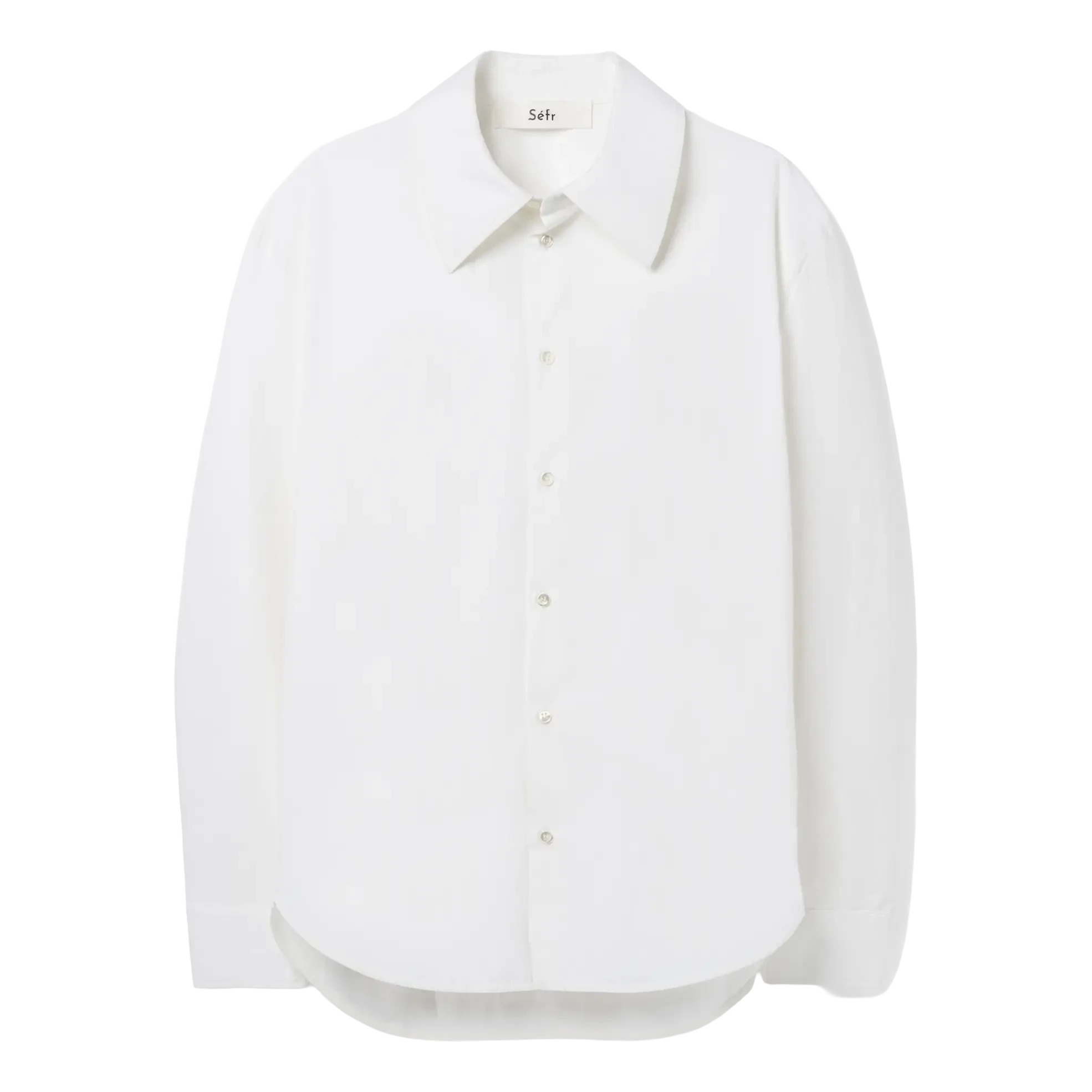 Séfr Trino Shirt - White Fine Poplin Shirt Séfr 