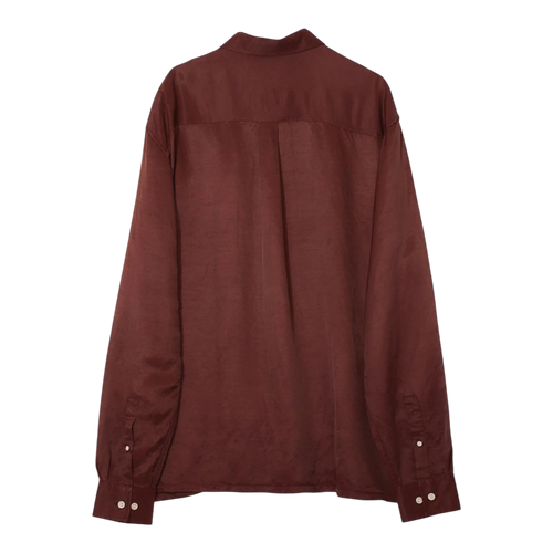 Soulland - Carl Viscose Linen Mix Shirt - Wine Skjorte Soulland 