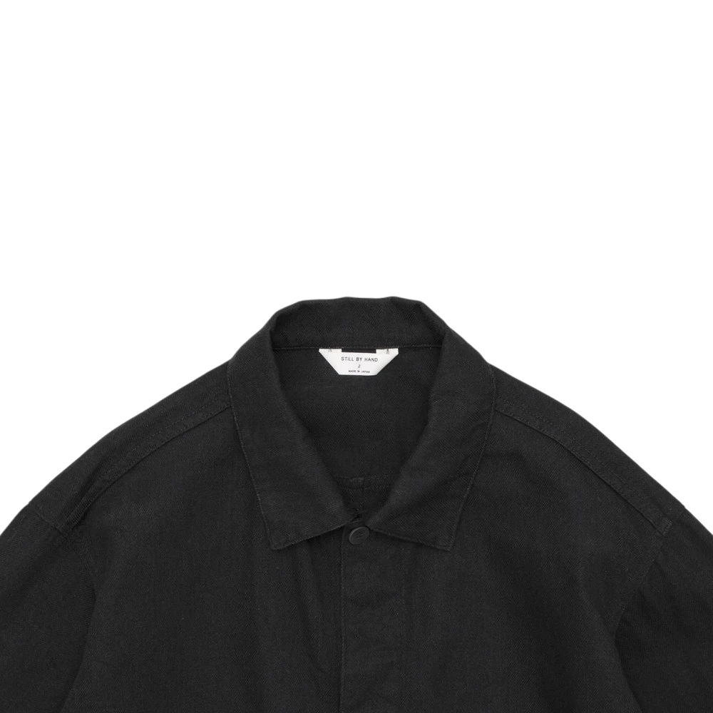Still By Hand - 12oz Denim Jacket - Black STILL BY HAND 
