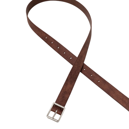 Still By Hand - 24mm Leather Belt - Brown Belte STILL BY HAND 