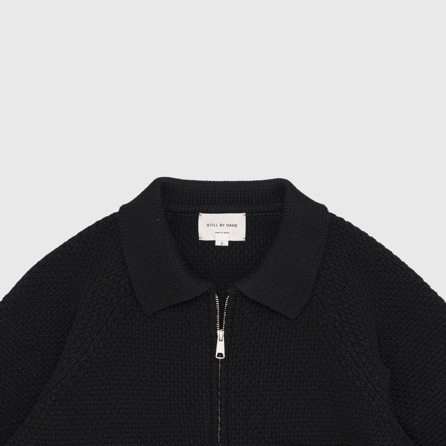 Still by Hand 5G Knitted Blouson - Black Jacket Still By Hand 