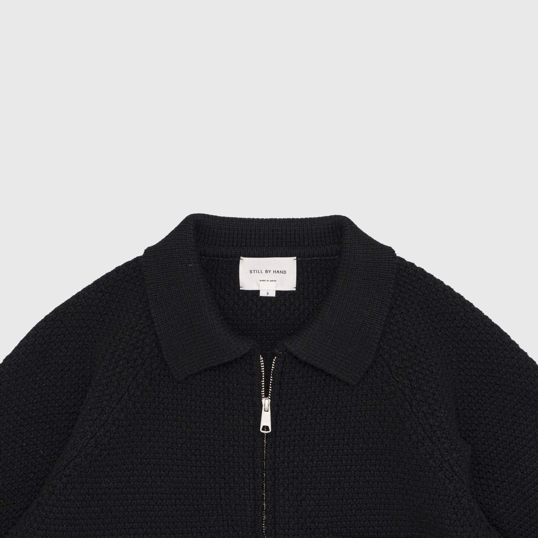 Still by Hand 5G Knitted Blouson - Black Jacket Still By Hand 