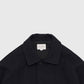 Still by Hand Bal Collar Coat - Black Navy Coat Still By Hand 