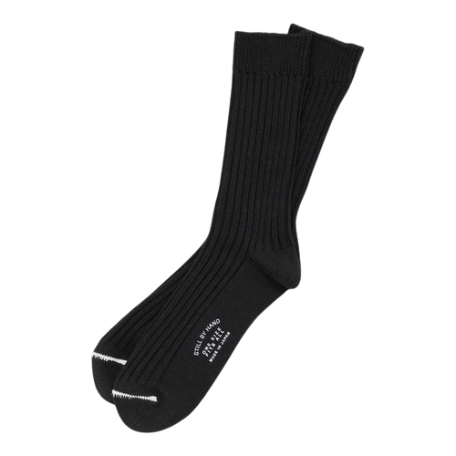 Still By Hand - Bmp Cotton Socks - Black Sokker STILL BY HAND 