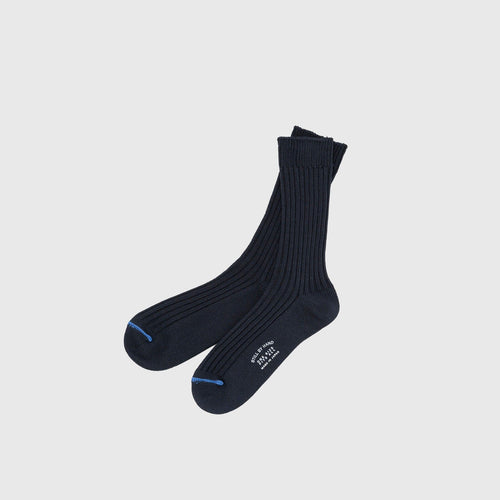 Still By Hand - Bmp Cotton Socks - Dark Navy Sokker STILL BY HAND 