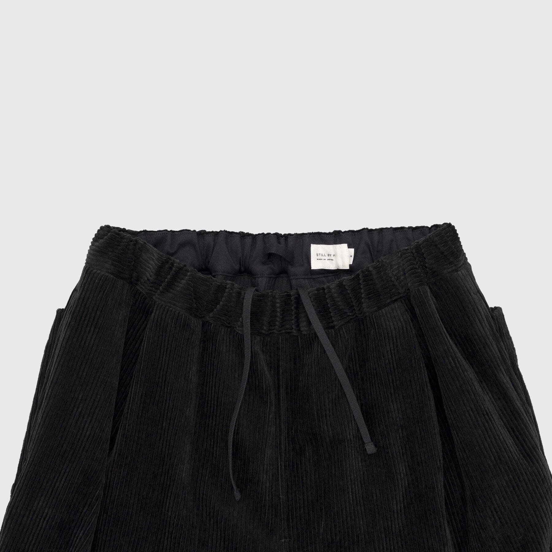 Still by Hand Corduroy Easy Pants - Black Pants Still By Hand 