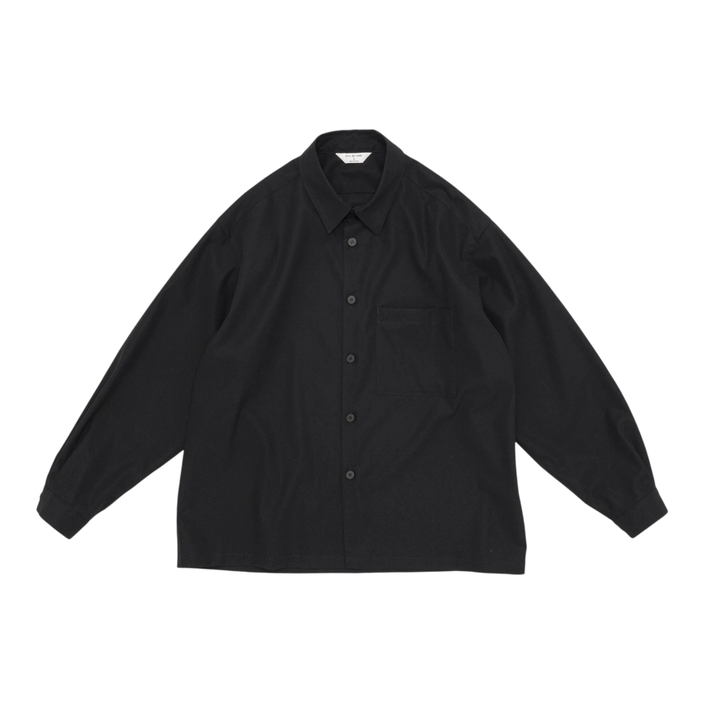 Still By Hand - Cotton Twill Shirt Jacket - Ink Black STILL BY HAND 