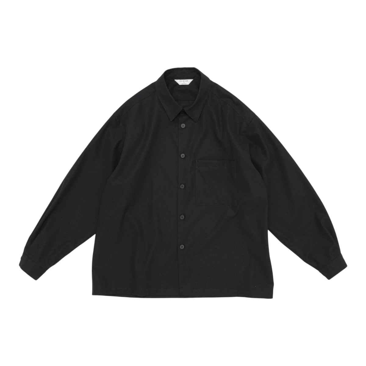 Still By Hand - Cotton Twill Shirt Jacket - Ink Black STILL BY HAND 