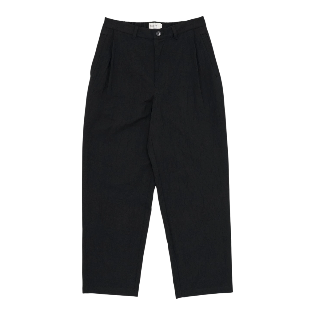 Still By Hand - Creasy Pleated Pants - Black Bukse STILL BY HAND 