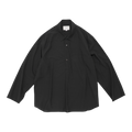 Still by Hand Cupro Mixed Pullover Shirt - Ink Black Shirt Still by Hand 