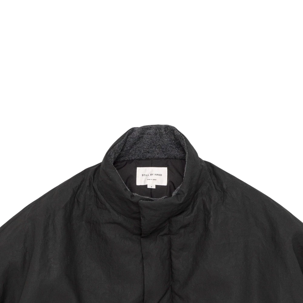 Still By Hand - Dolman Sleeve Padded Blouson - Ink Black Jakke STILL BY HAND 