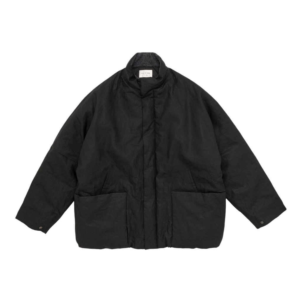Still By Hand - Dolman Sleeve Padded Blouson - Ink Black Jakke STILL BY HAND 