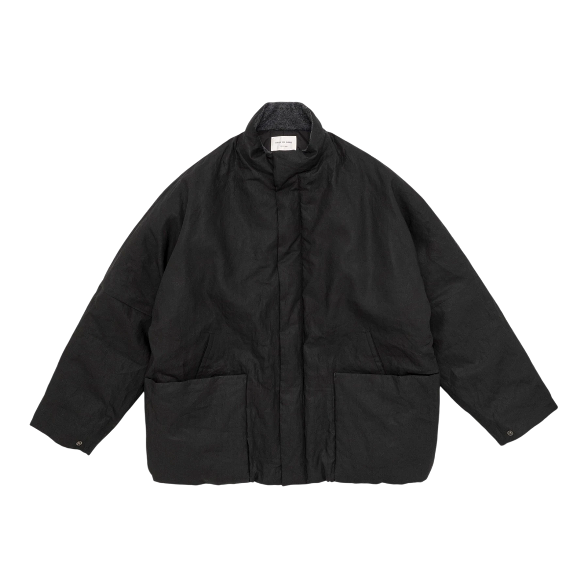 Still By Hand - Dolman Sleeve Padded Blouson - Ink Black Jakke STILL BY HAND 