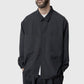 Still by Hand Double Pocket Shirt Jacket - Charcoal Overshirt Still By Hand 