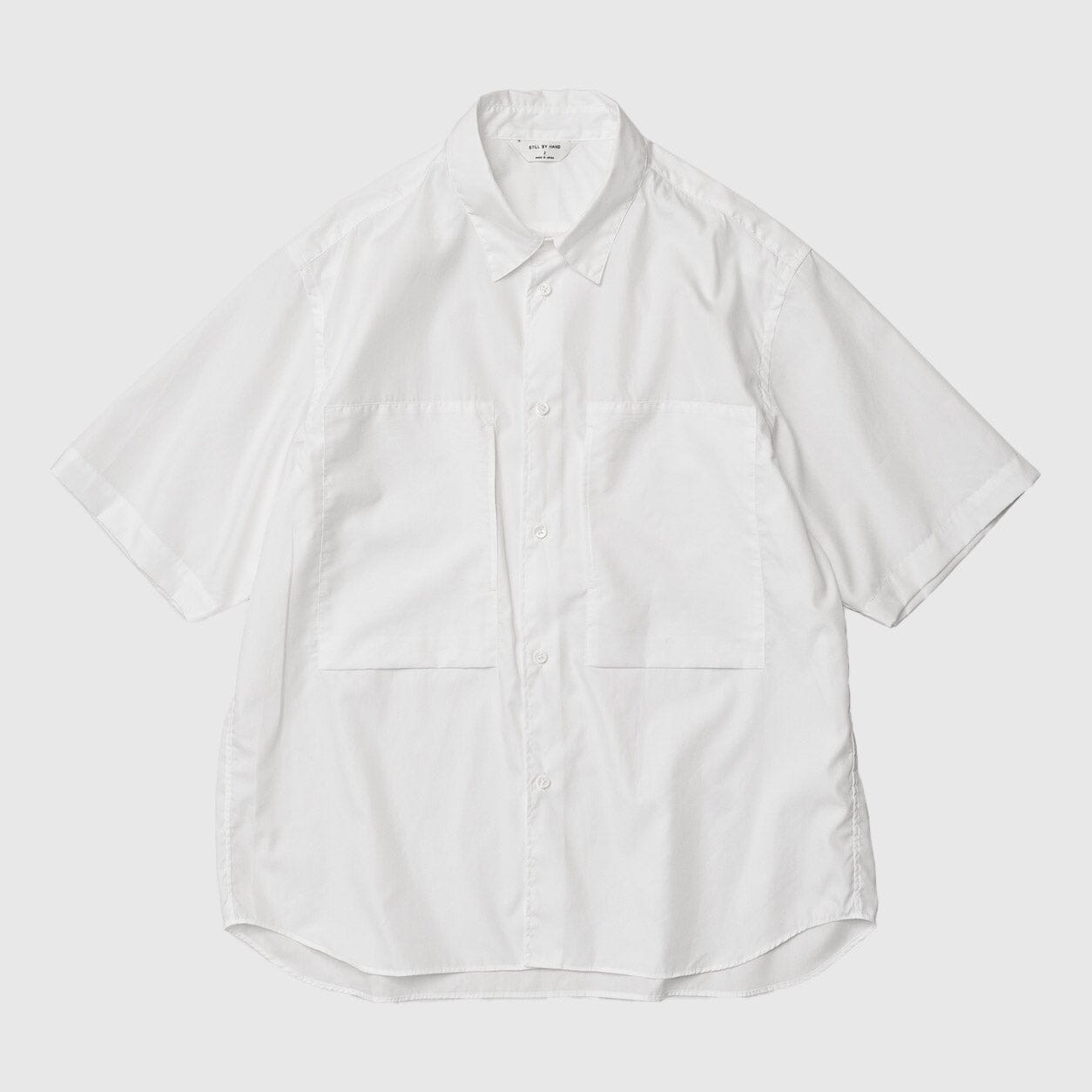 Still By Hand Double Pocket Shirt - White Shirt Still By Hand 
