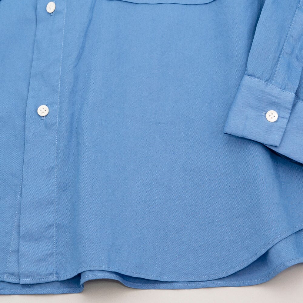 Still by Hand Garment-dye Over Shirt - Sky Blue Shirt Still by Hand 