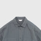 Still by Hand Garment-Dye Overshirt - Blue Grey Overshirt Still By Hand 