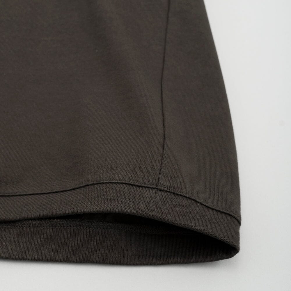 Still by Hand Half Sleeve Sweatshirt - Brown Charcoal Sweatshirt Still by Hand 