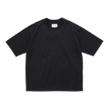 Still by Hand Knitted Rib T-shirt - Black Navy T-shirt Still by Hand 